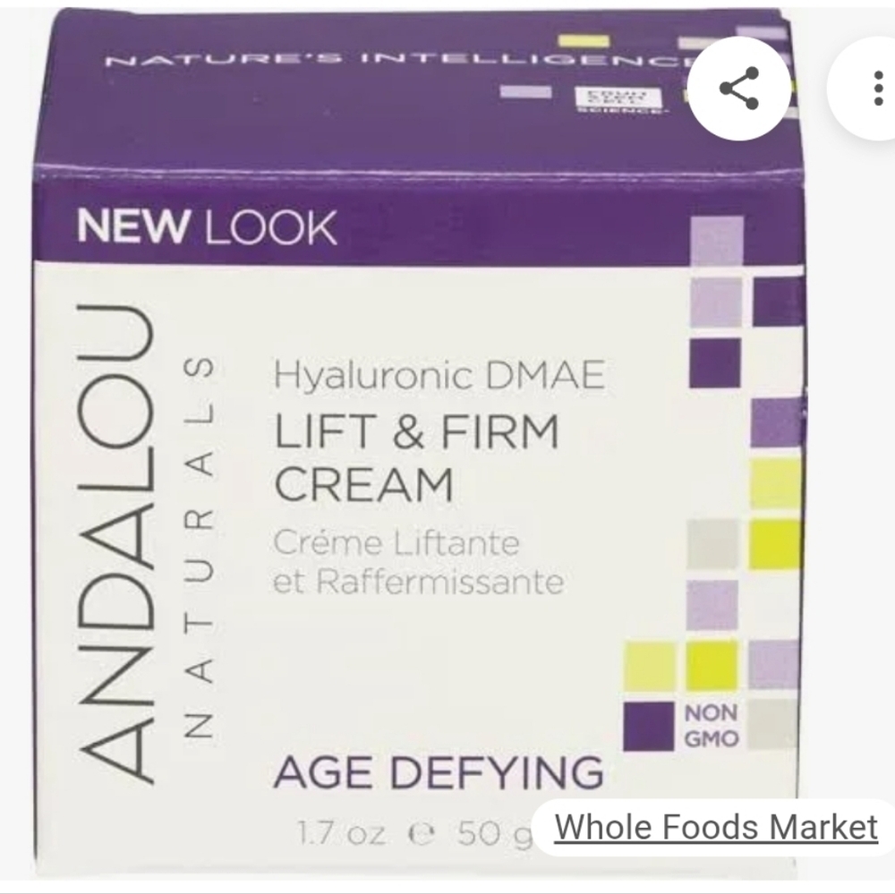 Hyaluronic DMAE Lift & Firm Cream, 1.7 oz by ANDALOU NATURALS
